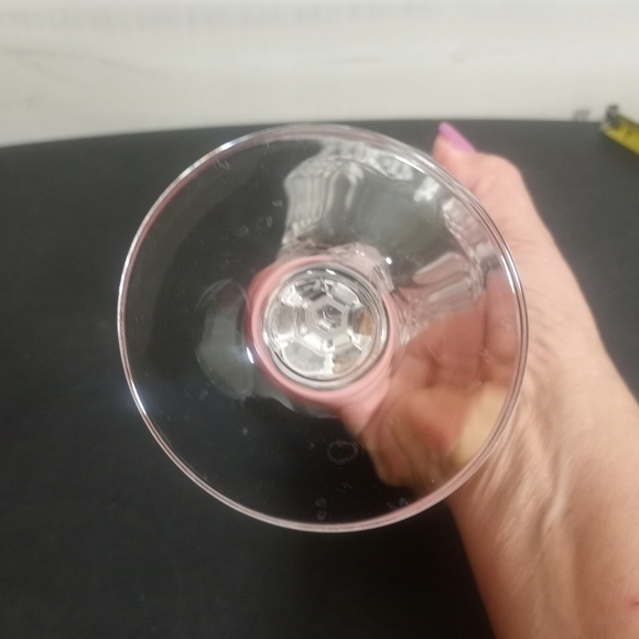 CRISTAL D'Arques Durand Fontenay Crystal Wine Glasses Set of Four Vintage - Picture 8 of 11